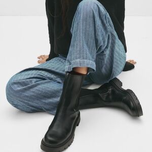Pull & Bear Platform Chelsea Boots